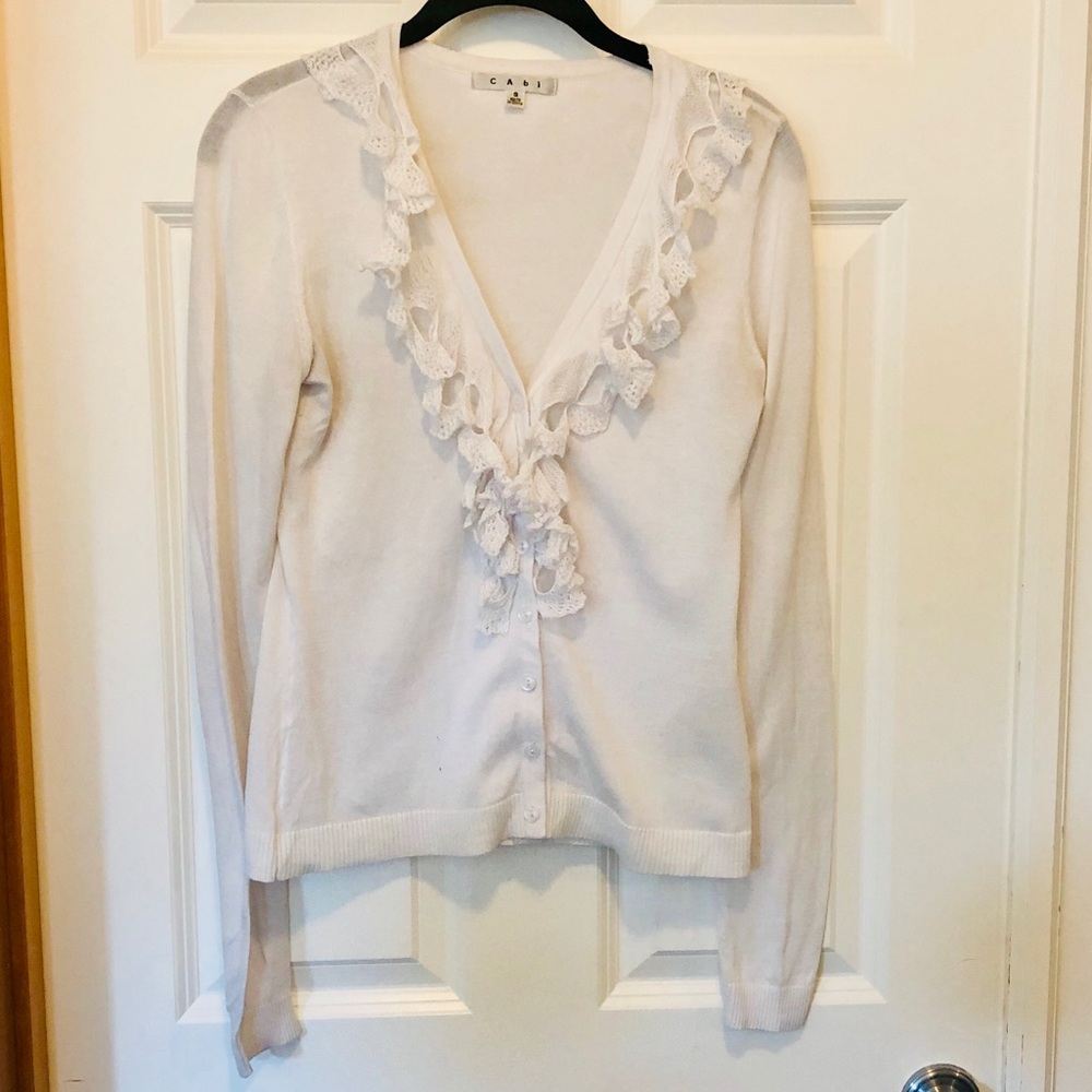 CAbi White Sweater